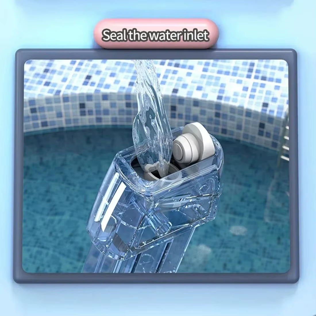 Blue Electric Water Guns for Kids & Adults - High-Pressure Auto Spray for Pool, Beach, Outdoor Fun