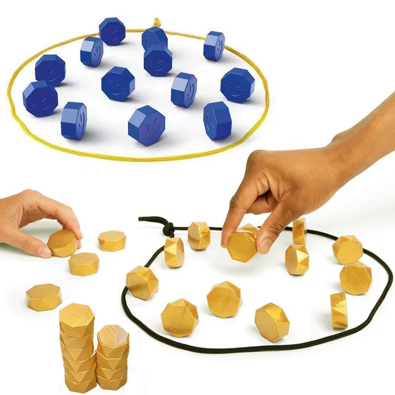 Party Games Magnetic Stones Game Interactive Magnet Board Strategy Game for Family Kids Adults Portable Magnetic Stones Play Set
